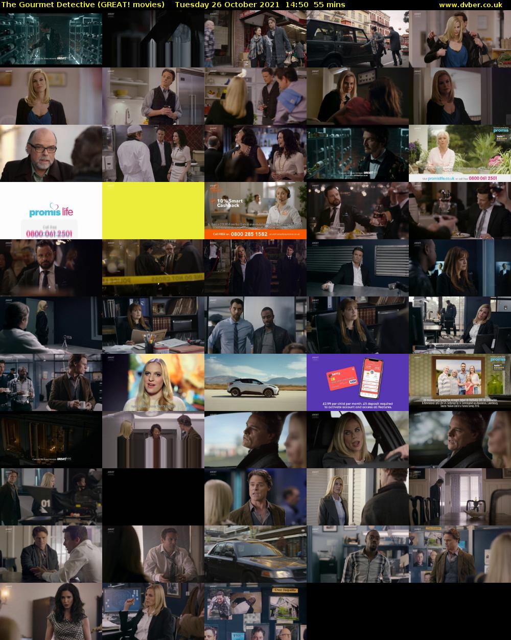 The Gourmet Detective (GREAT! movies) Tuesday 26 October 2021 14:50 - 15:45