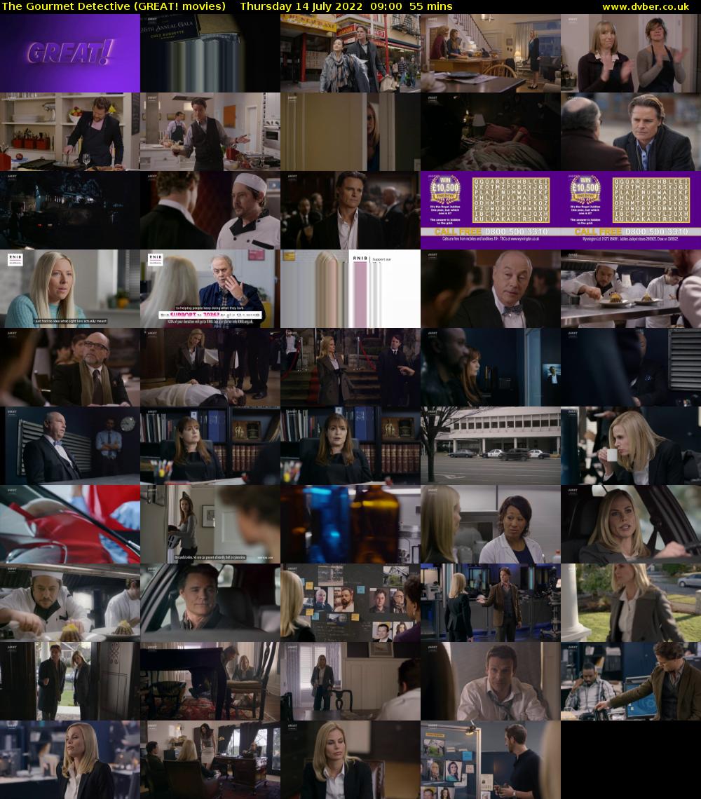 The Gourmet Detective (GREAT! movies) Thursday 14 July 2022 09:00 - 09:55