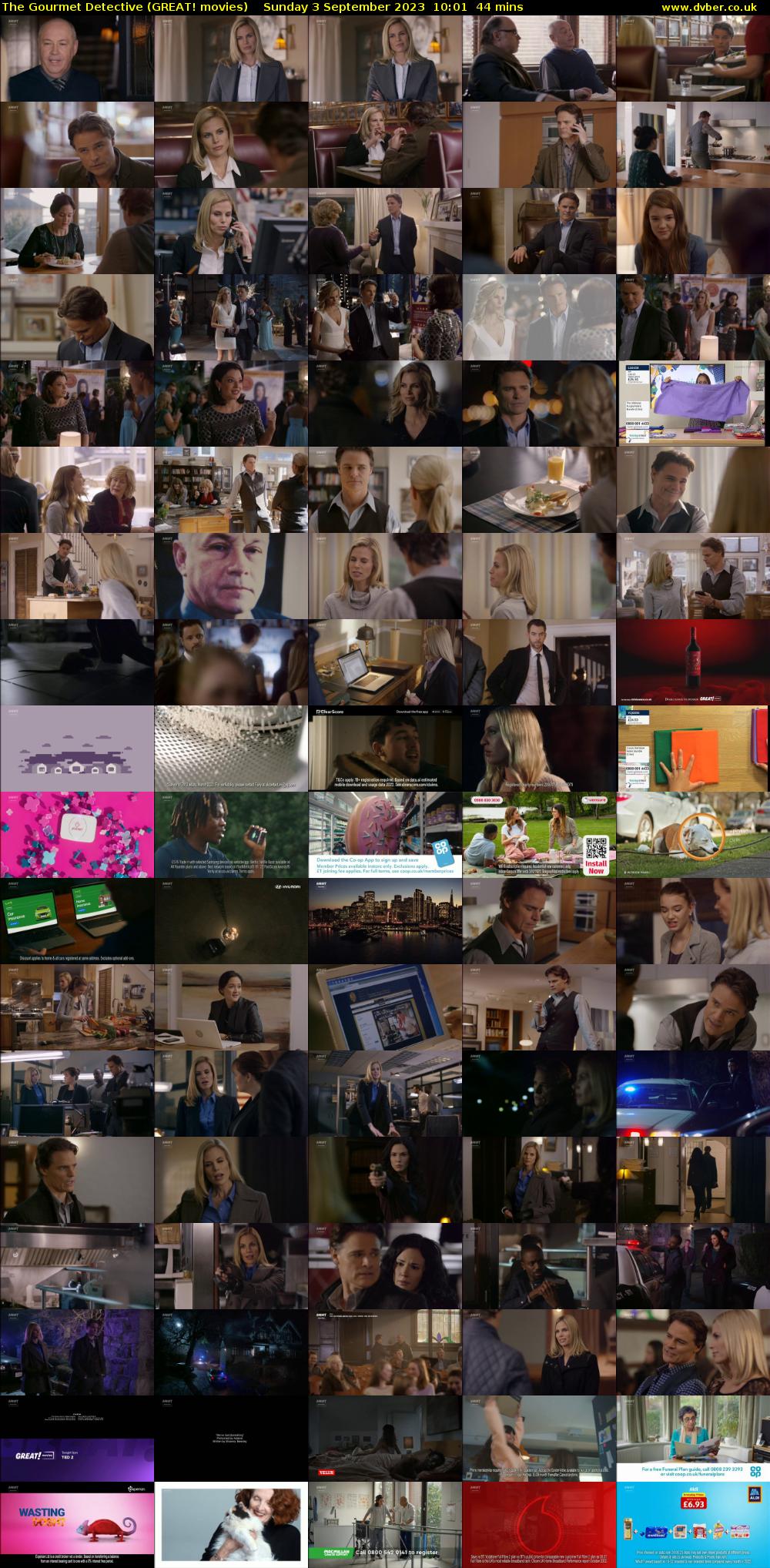The Gourmet Detective (GREAT! movies) Sunday 3 September 2023 10:01 - 10:45