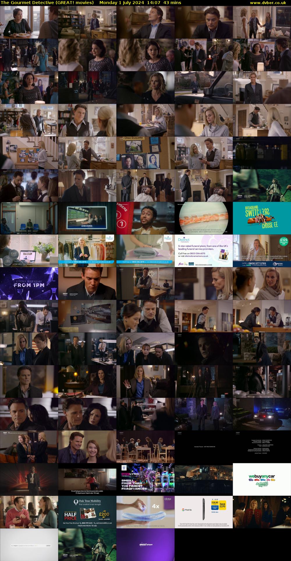 The Gourmet Detective (GREAT! movies) Monday 1 July 2024 14:07 - 14:50