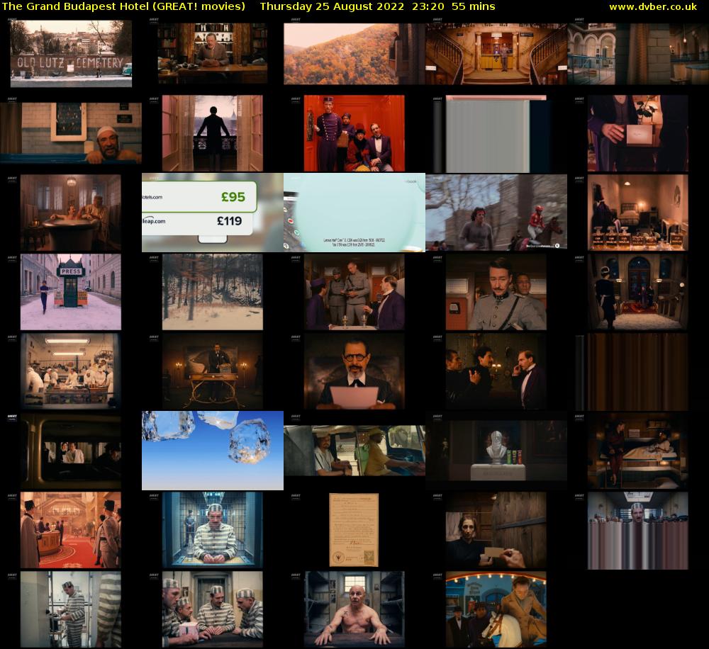 The Grand Budapest Hotel (GREAT! movies) Thursday 25 August 2022 23:20 - 00:15