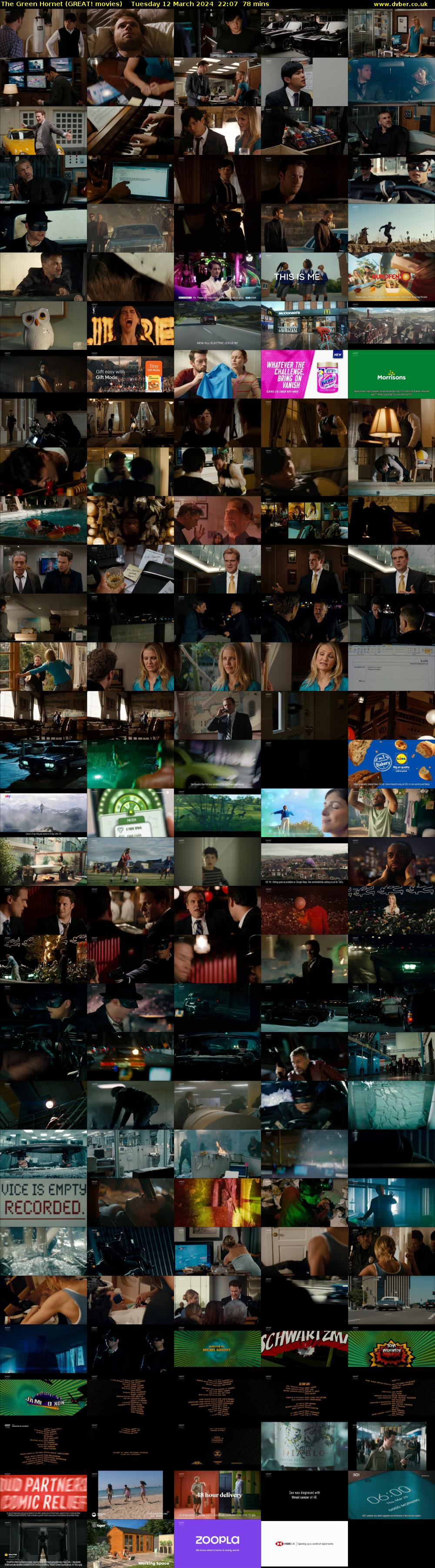 The Green Hornet (GREAT! movies) Tuesday 12 March 2024 22:07 - 23:25