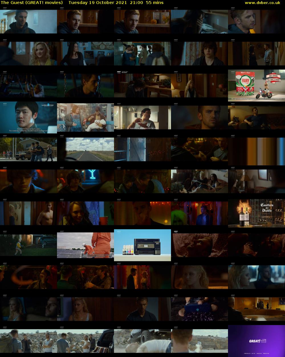 The Guest (GREAT! movies) Tuesday 19 October 2021 21:00 - 21:55