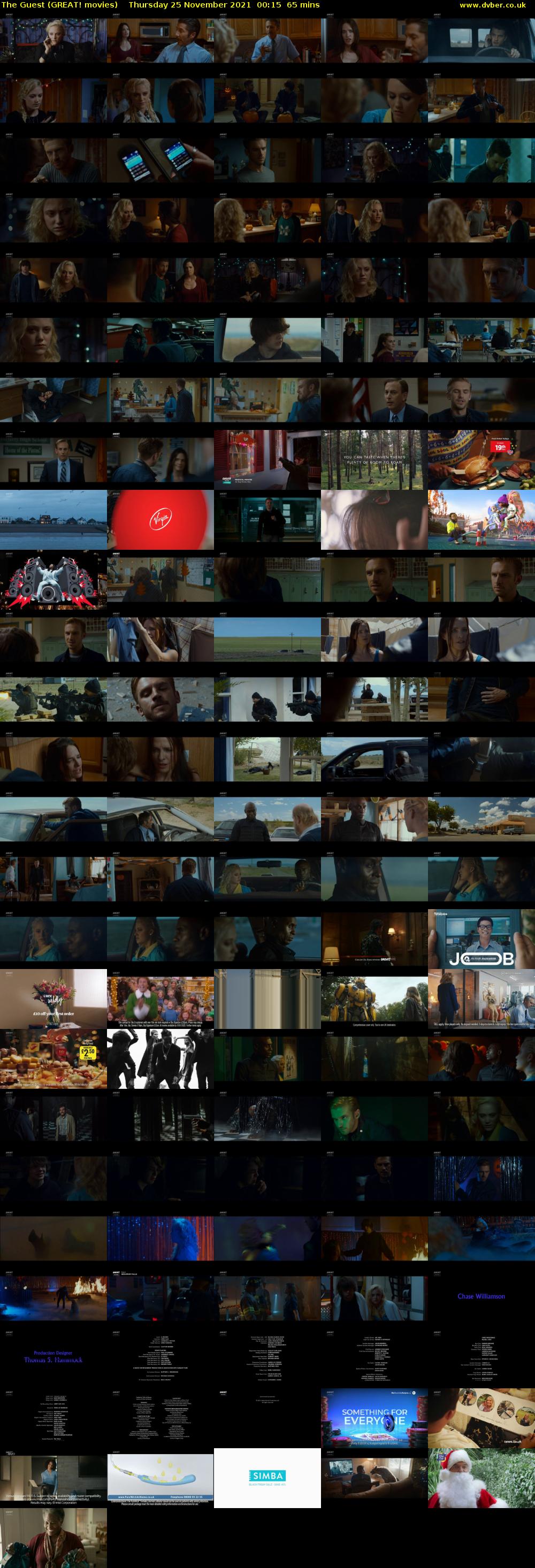 The Guest (GREAT! movies) Thursday 25 November 2021 00:15 - 01:20