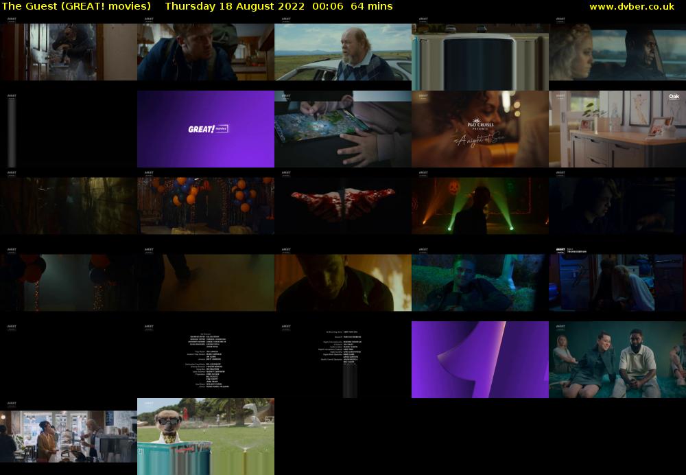 The Guest (GREAT! movies) Thursday 18 August 2022 00:06 - 01:10