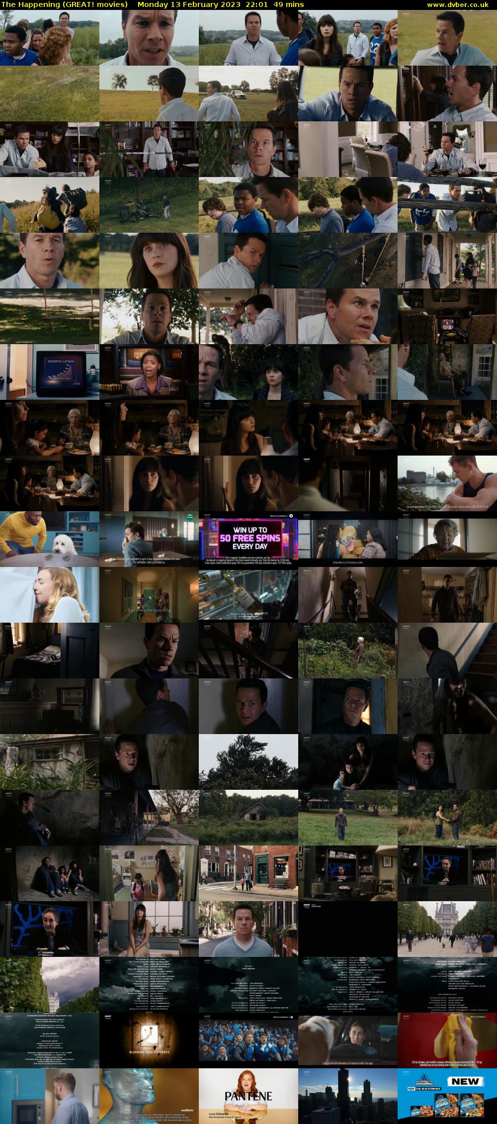 The Happening (GREAT! movies) Monday 13 February 2023 22:01 - 22:50