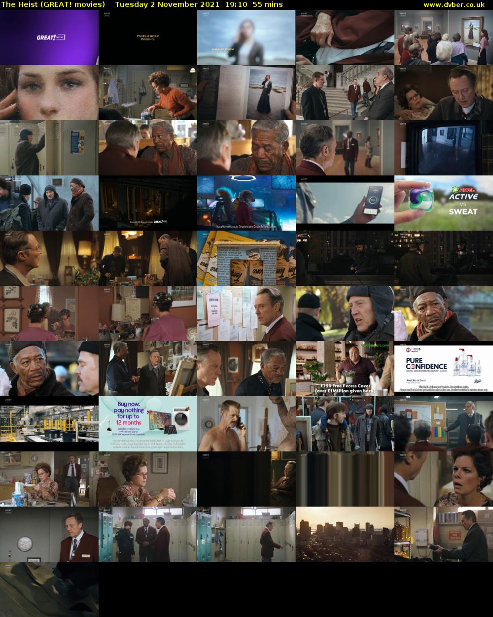 The Heist (GREAT! movies) Tuesday 2 November 2021 19:10 - 20:05