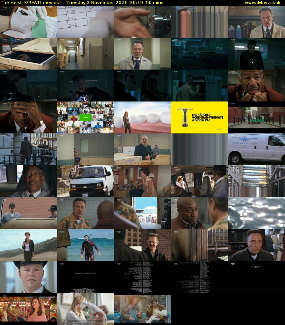 The Heist (GREAT! movies) Tuesday 2 November 2021 20:10 - 21:00