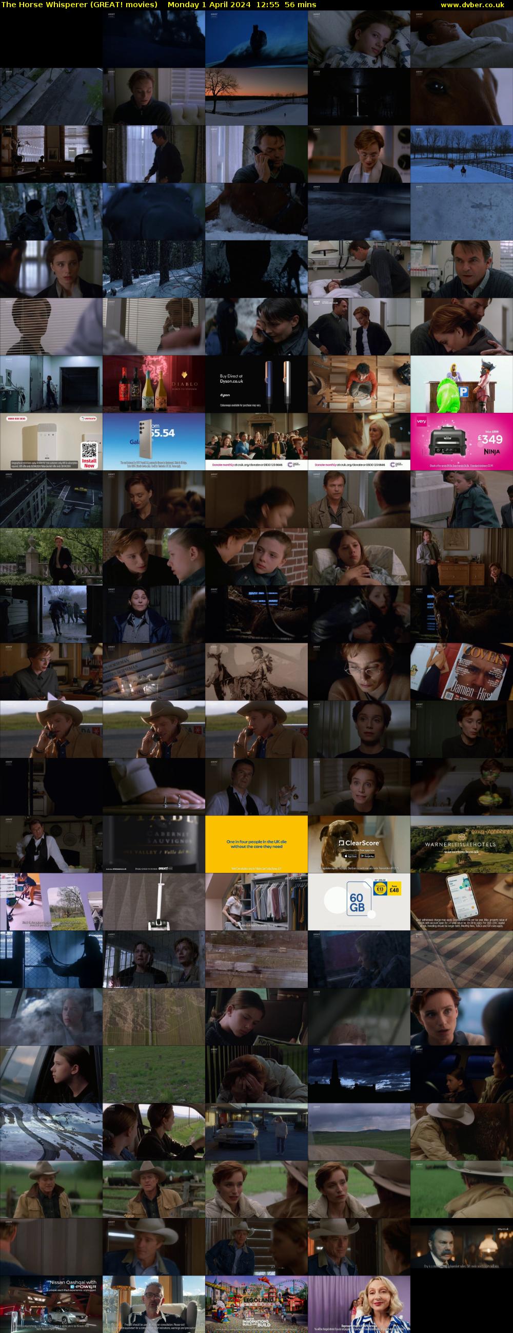 The Horse Whisperer (GREAT! movies) Monday 1 April 2024 12:55 - 13:51