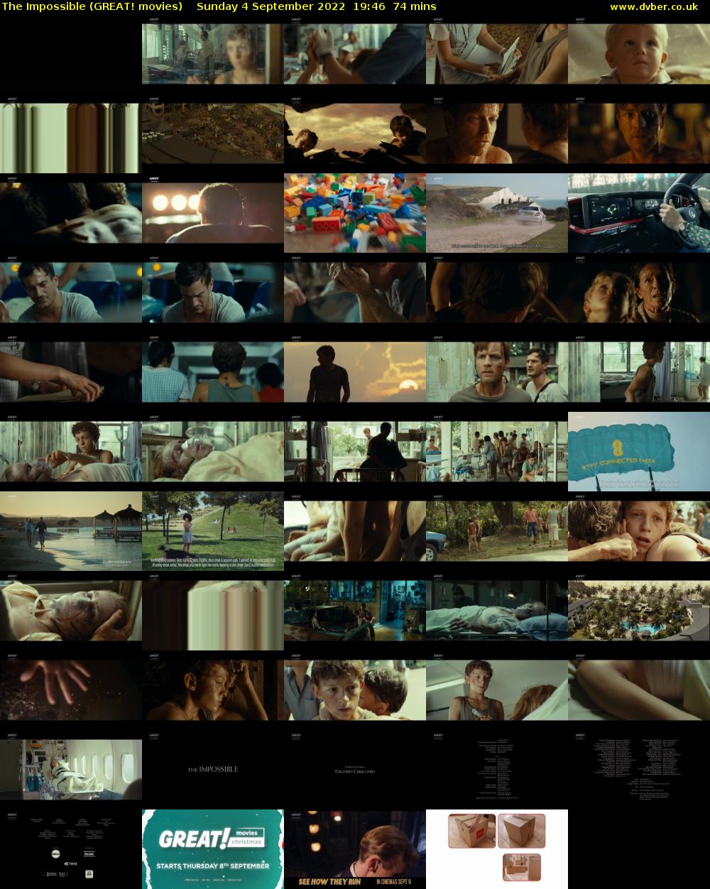 The Impossible (GREAT! movies) Sunday 4 September 2022 19:46 - 21:00