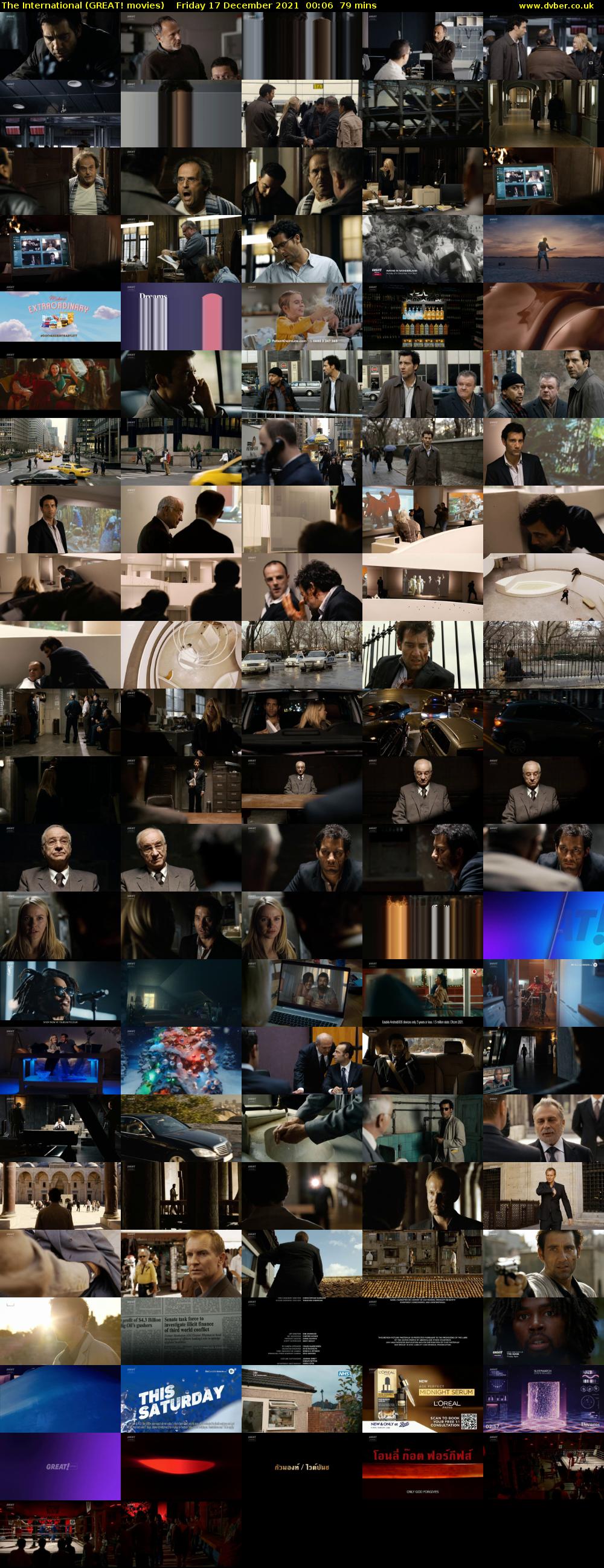 The International (GREAT! movies) Friday 17 December 2021 00:06 - 01:25