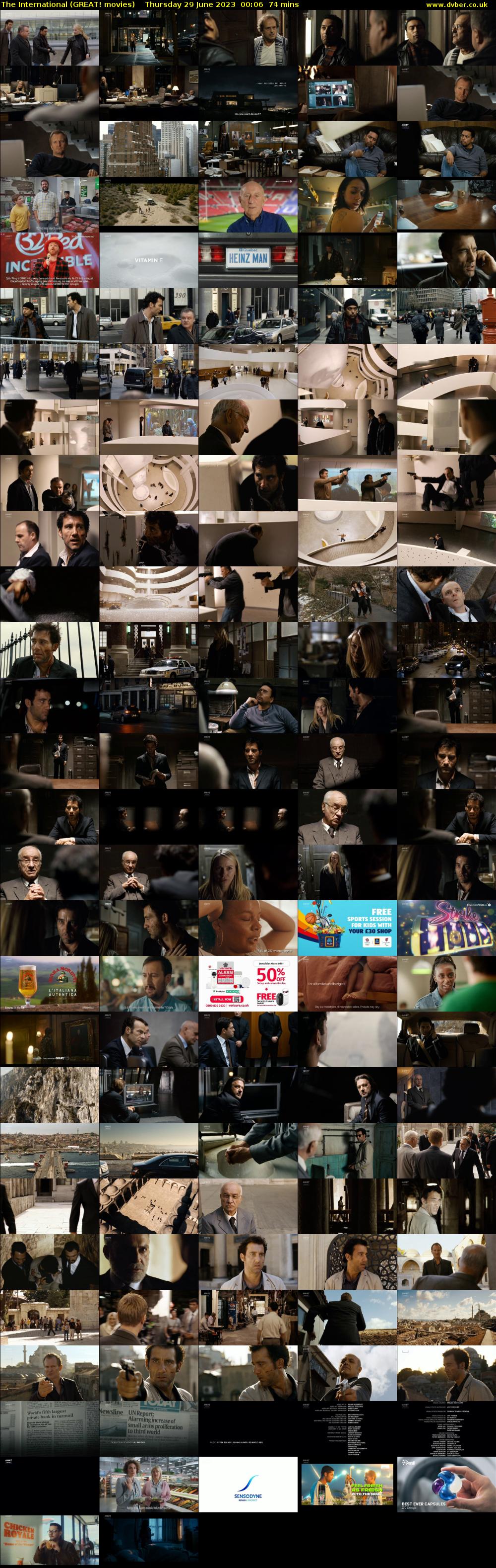 The International (GREAT! movies) Thursday 29 June 2023 00:06 - 01:20