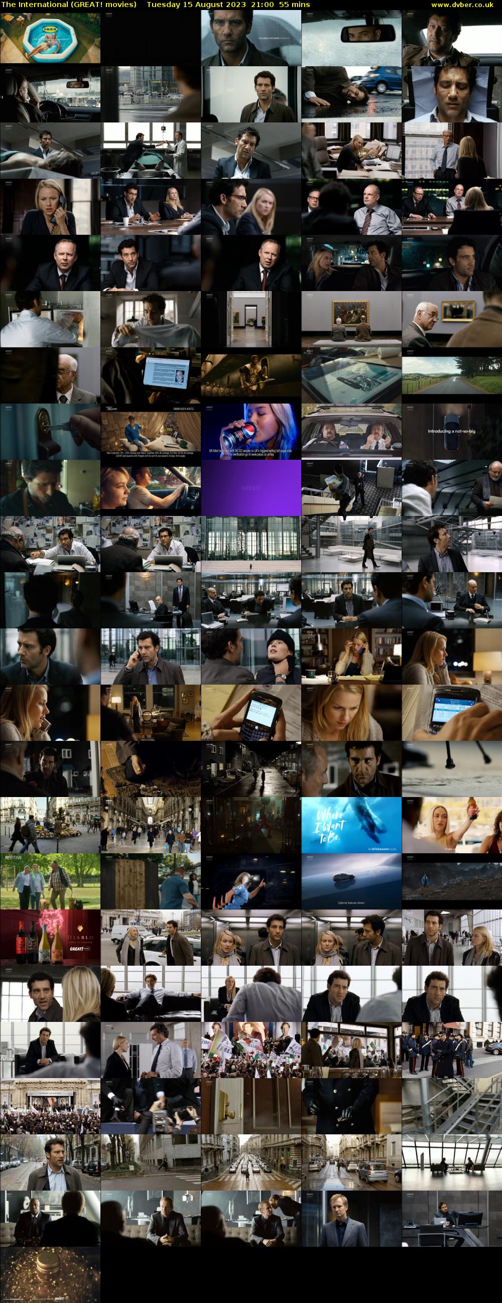 The International (GREAT! movies) Tuesday 15 August 2023 21:00 - 21:55