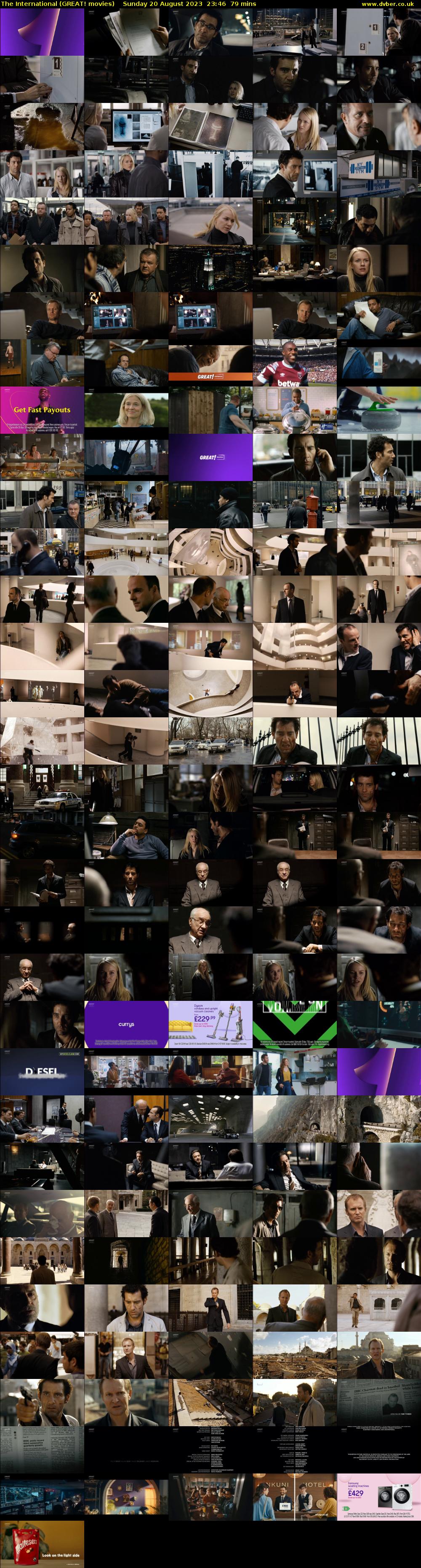 The International (GREAT! movies) Sunday 20 August 2023 23:46 - 01:05