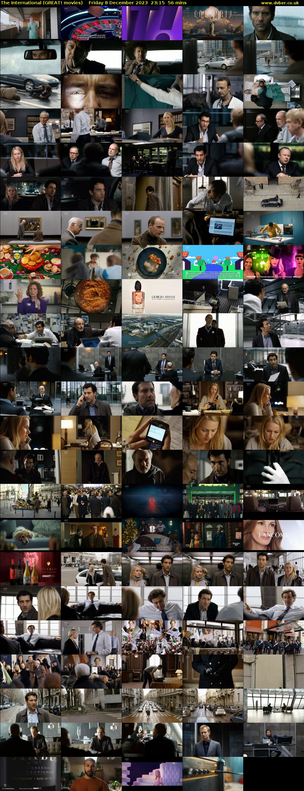 The International (GREAT! movies) Friday 8 December 2023 23:15 - 00:11