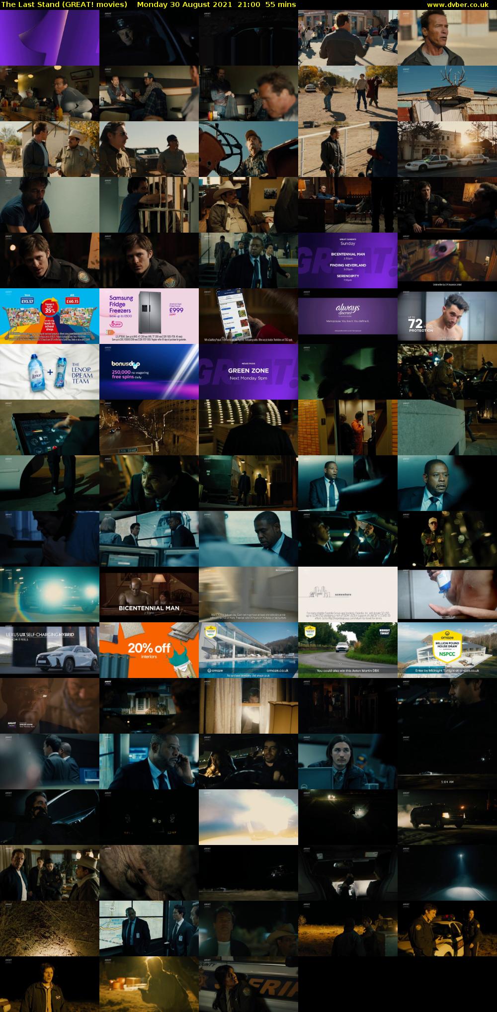 The Last Stand (GREAT! movies) Monday 30 August 2021 21:00 - 21:55