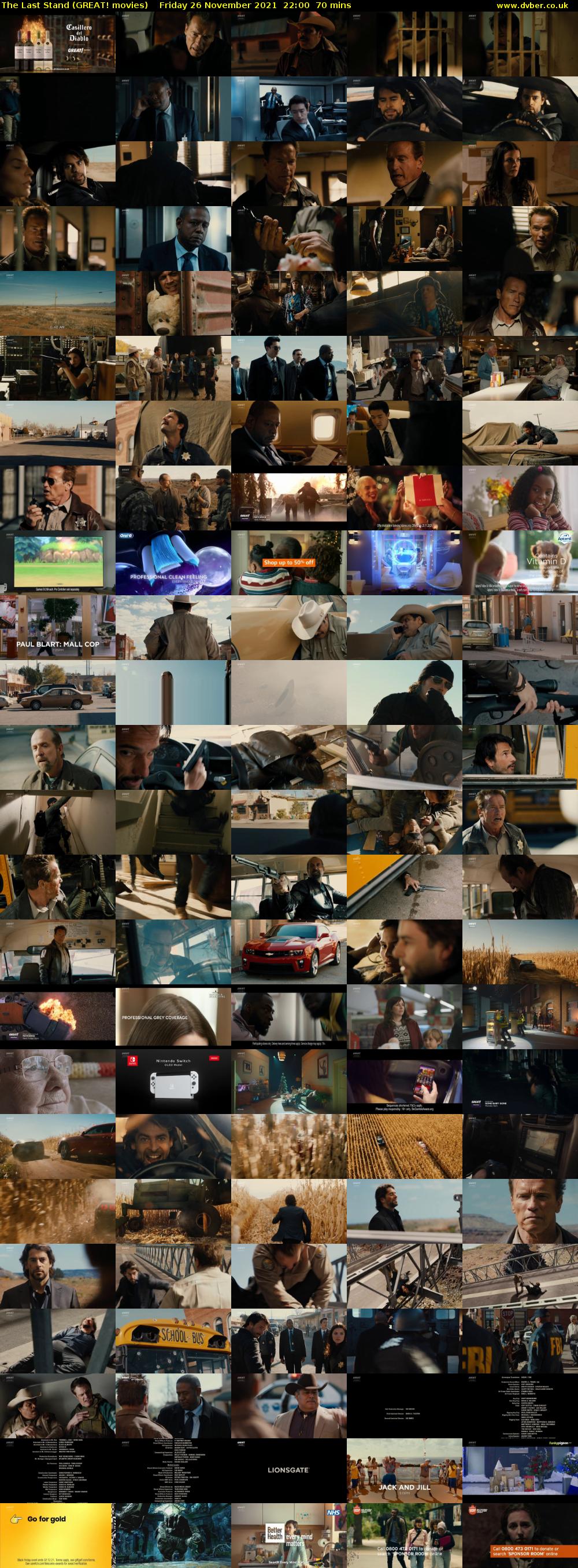 The Last Stand (GREAT! movies) Friday 26 November 2021 22:00 - 23:10