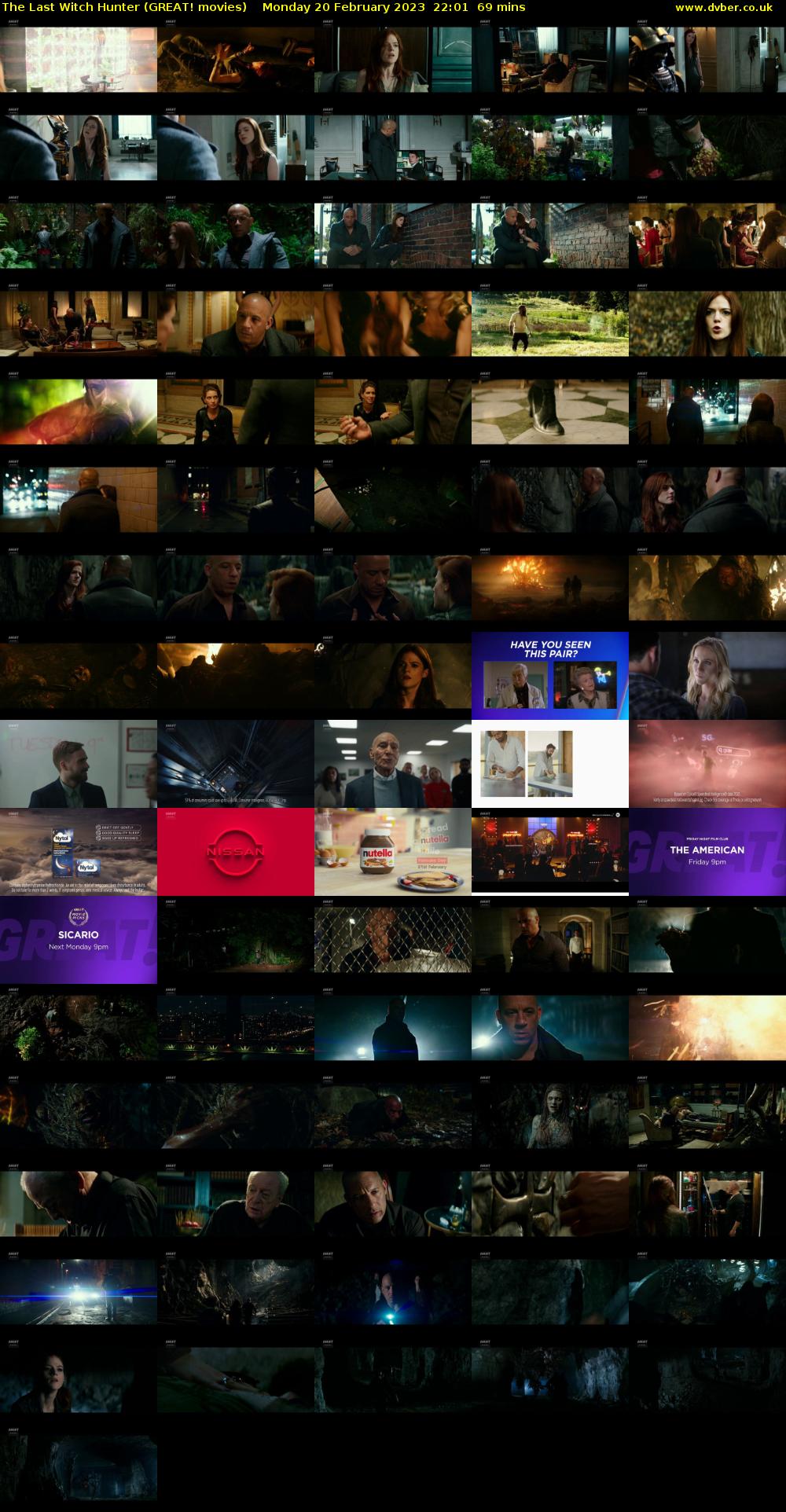The Last Witch Hunter (GREAT! movies) Monday 20 February 2023 22:01 - 23:10