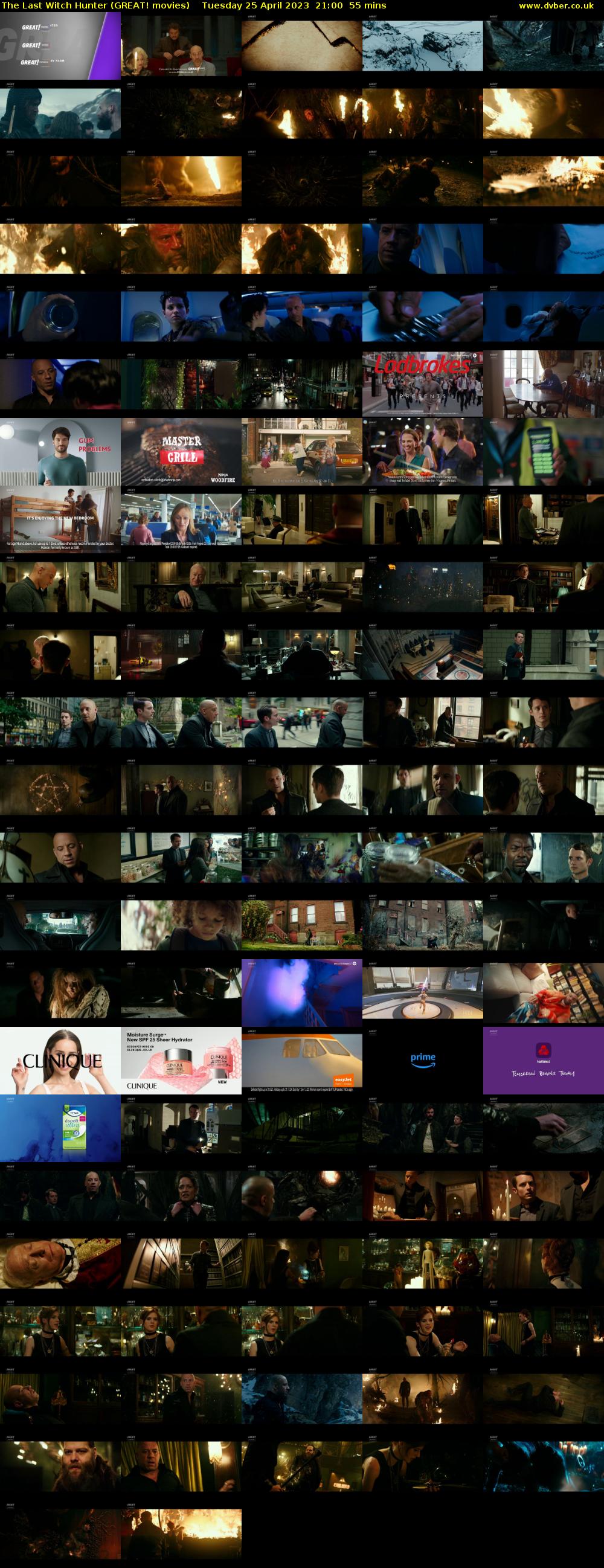 The Last Witch Hunter (GREAT! movies) Tuesday 25 April 2023 21:00 - 21:55