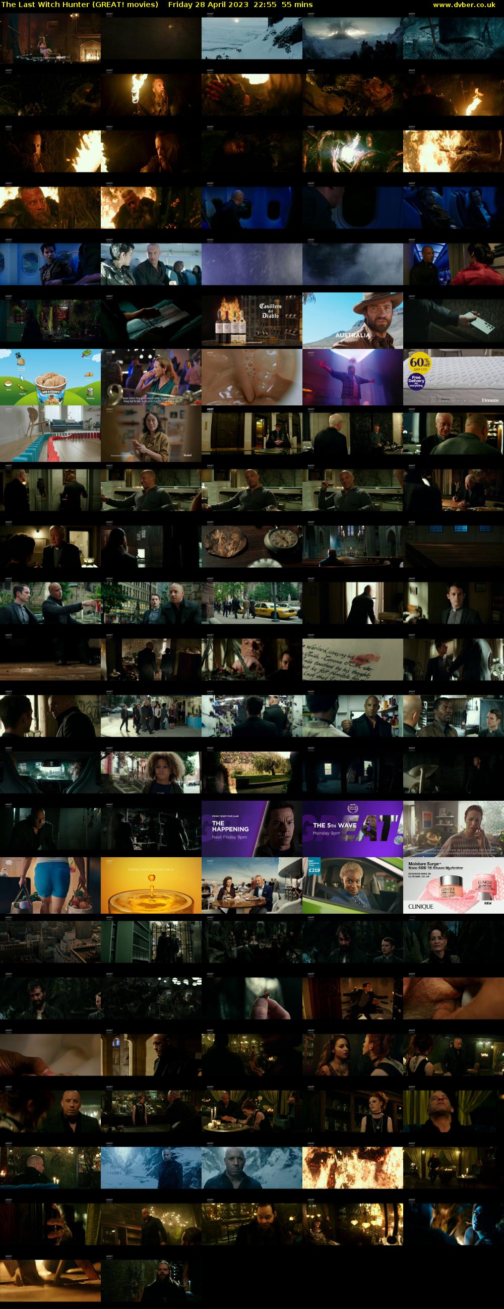 The Last Witch Hunter (GREAT! movies) Friday 28 April 2023 22:55 - 23:50