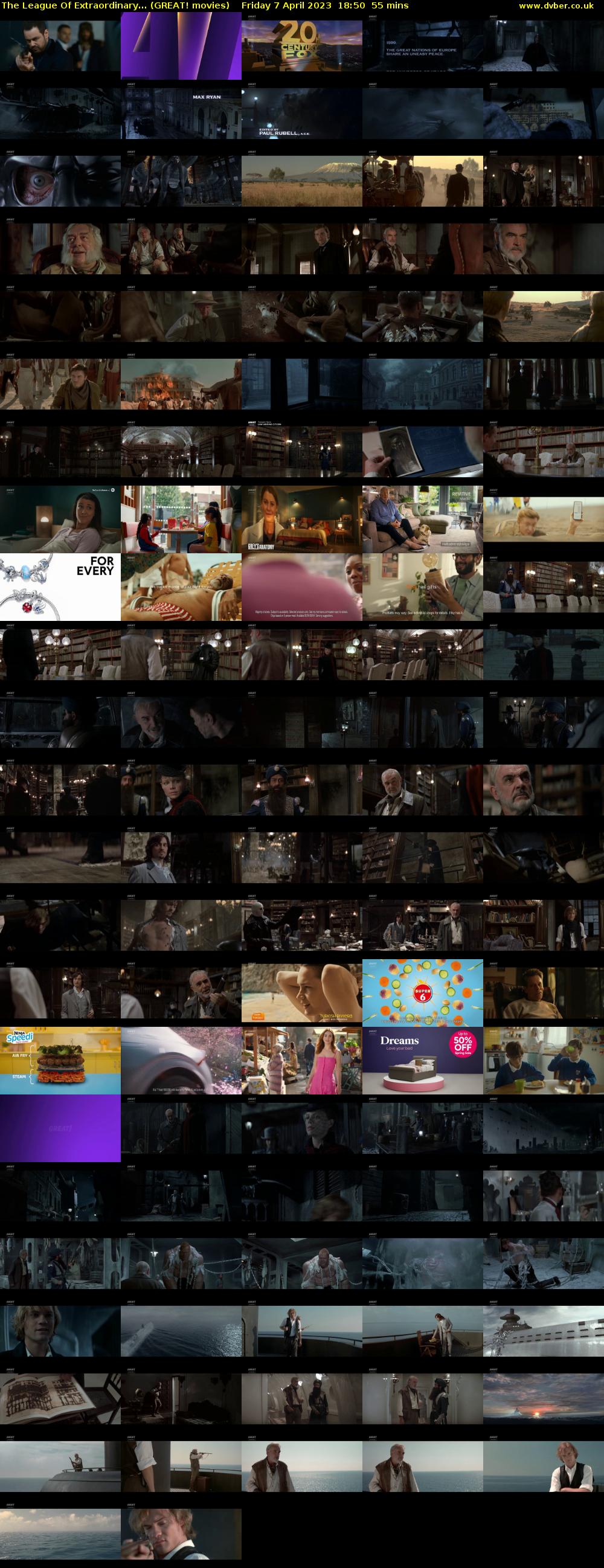 The League Of Extraordinary... (GREAT! movies) Friday 7 April 2023 18:50 - 19:45