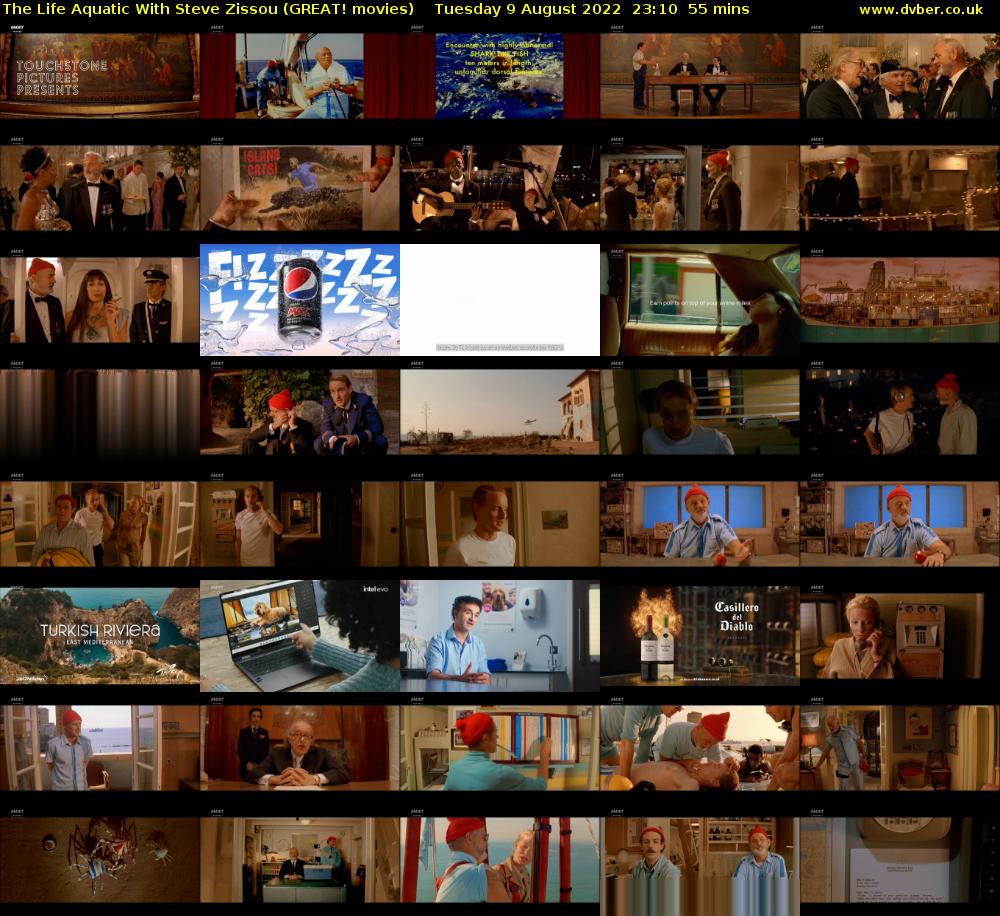 The Life Aquatic With Steve Zissou (GREAT! movies) Tuesday 9 August 2022 23:10 - 00:05