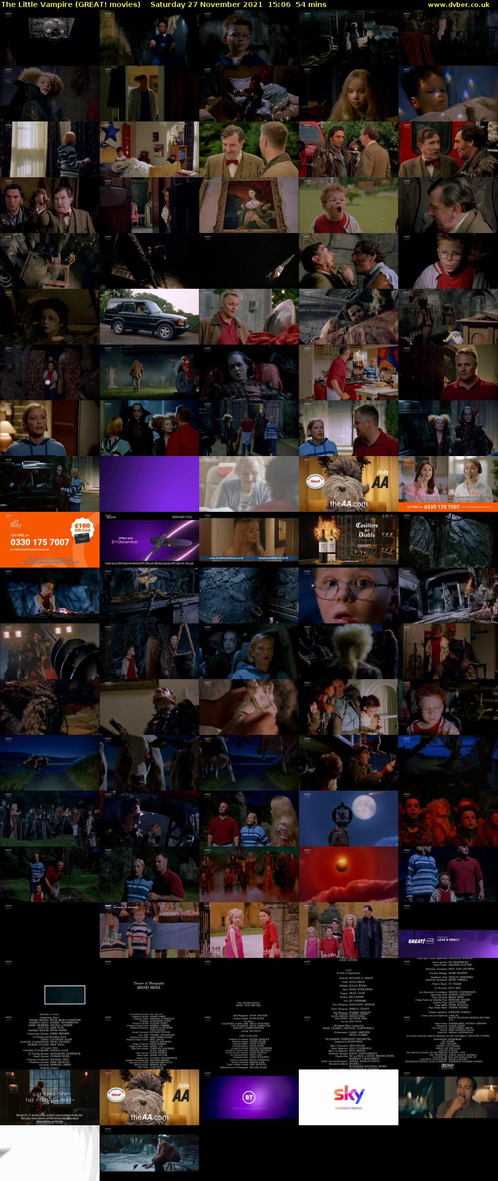 The Little Vampire (GREAT! movies) Saturday 27 November 2021 15:06 - 16:00