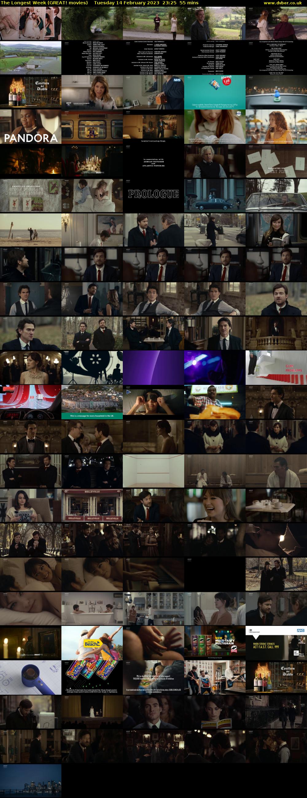 The Longest Week (GREAT! movies) Tuesday 14 February 2023 23:25 - 00:20