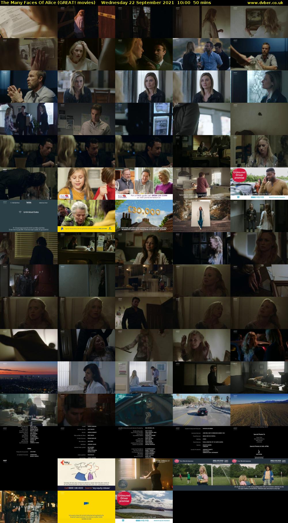 The Many Faces Of Alice (GREAT! movies) Wednesday 22 September 2021 10:00 - 10:50