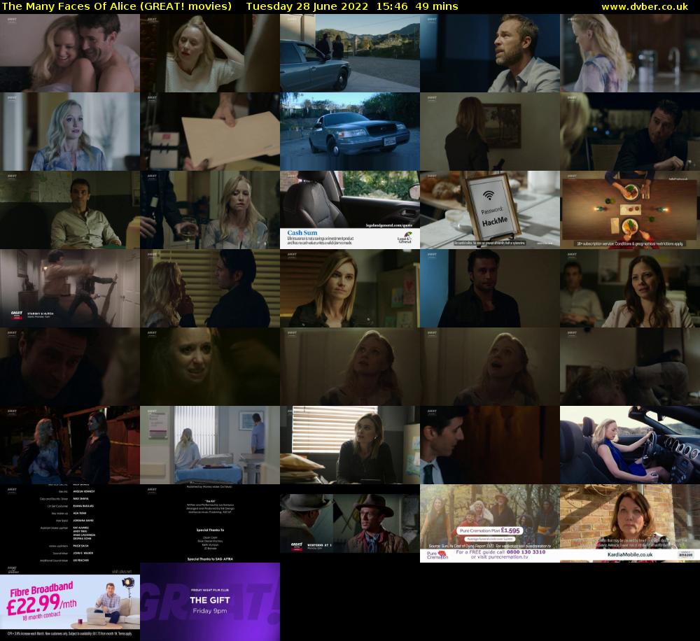 The Many Faces Of Alice (GREAT! movies) Tuesday 28 June 2022 15:46 - 16:35
