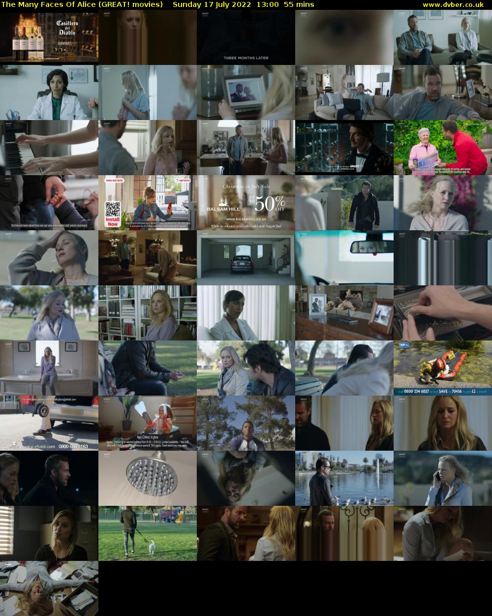 The Many Faces Of Alice (GREAT! movies) Sunday 17 July 2022 13:00 - 13:55