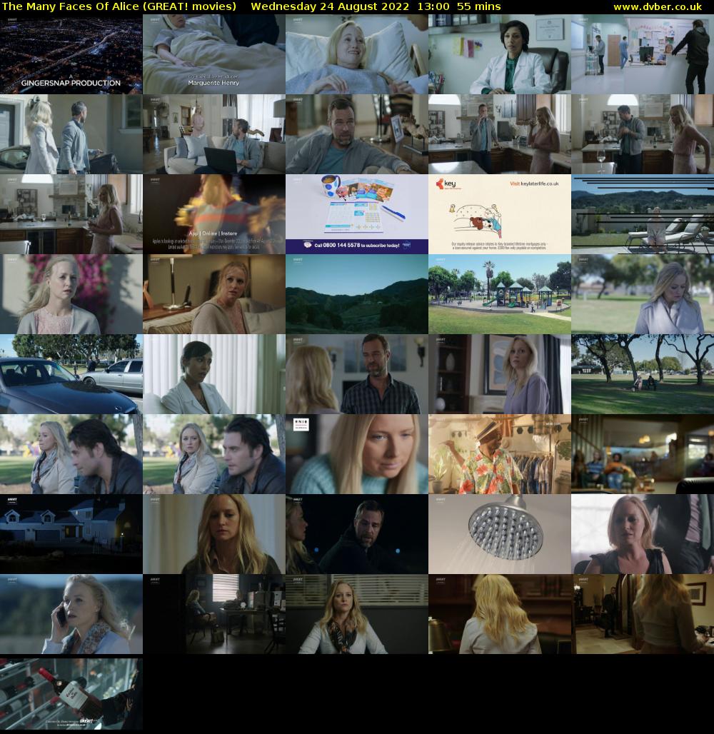The Many Faces Of Alice (GREAT! movies) Wednesday 24 August 2022 13:00 - 13:55