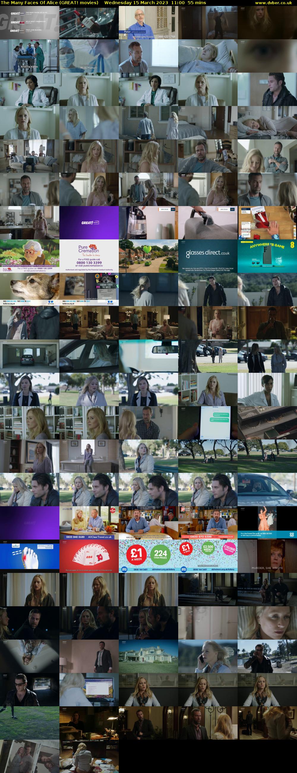 The Many Faces Of Alice (GREAT! movies) Wednesday 15 March 2023 11:00 - 11:55