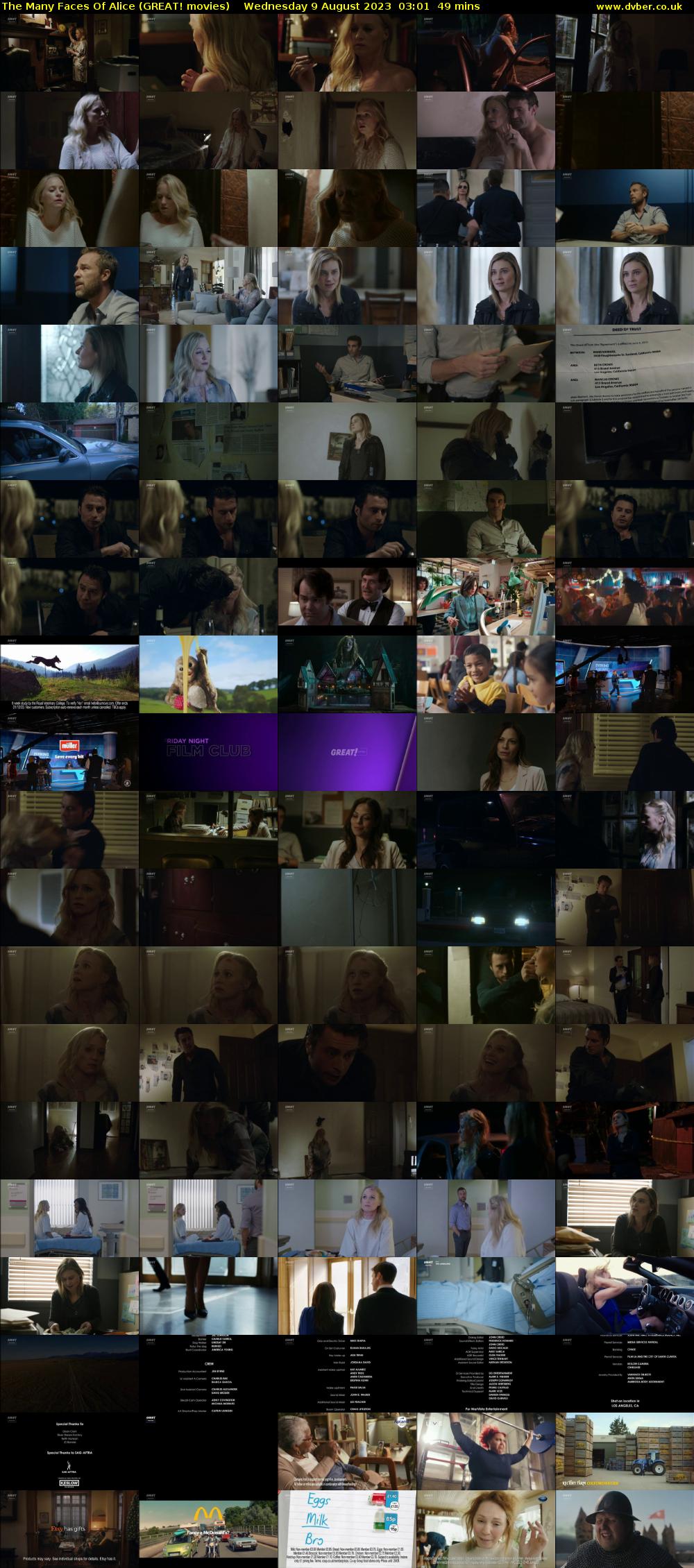 The Many Faces Of Alice (GREAT! movies) Wednesday 9 August 2023 03:01 - 03:50