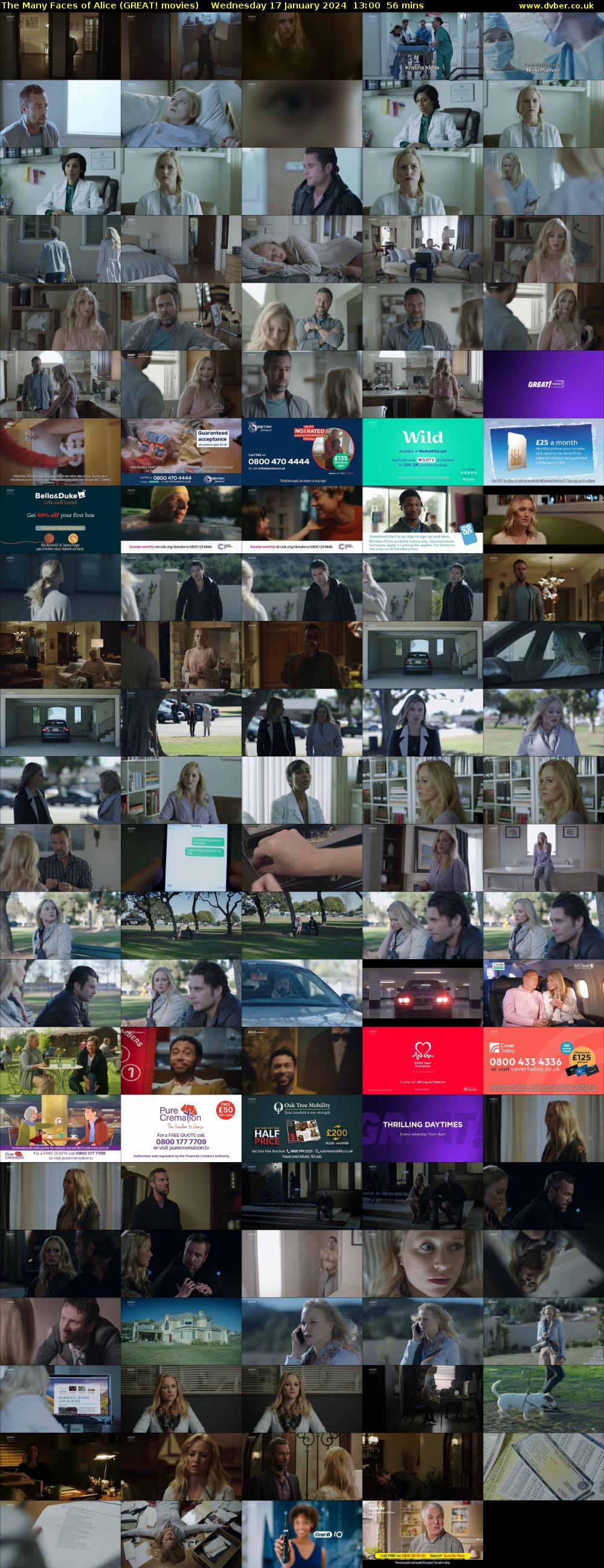 The Many Faces Of Alice (GREAT! movies) Wednesday 17 January 2024 13:00 - 13:56