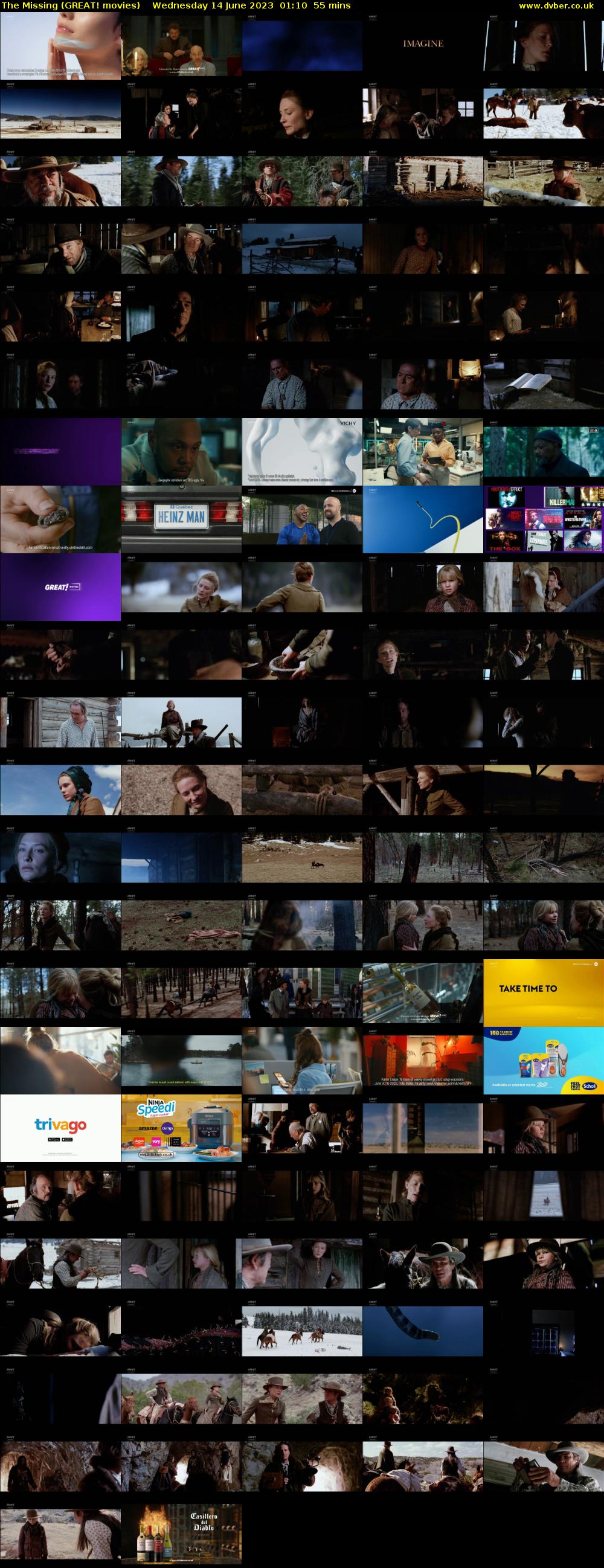 The Missing (GREAT! movies) Wednesday 14 June 2023 01:10 - 02:05
