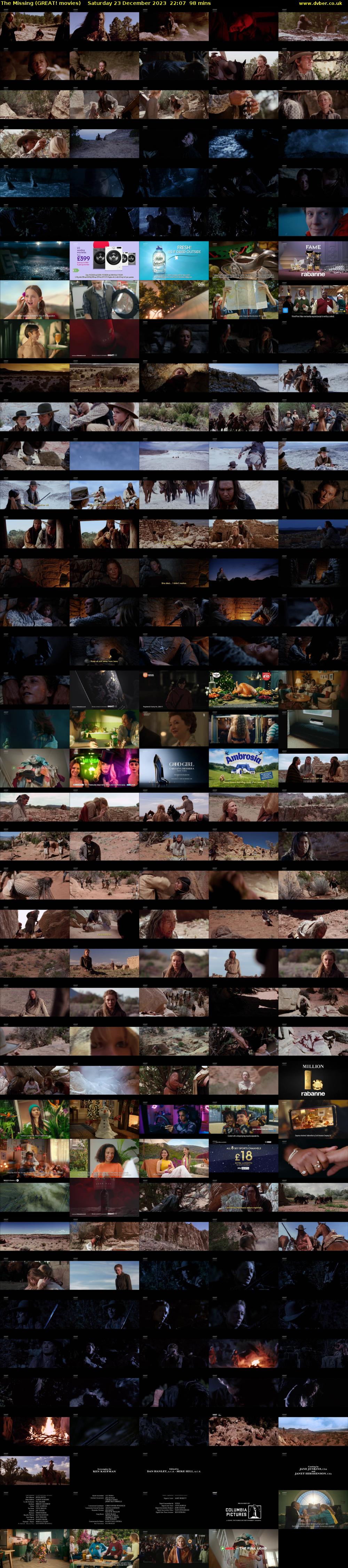 The Missing (GREAT! movies) Saturday 23 December 2023 22:07 - 23:45