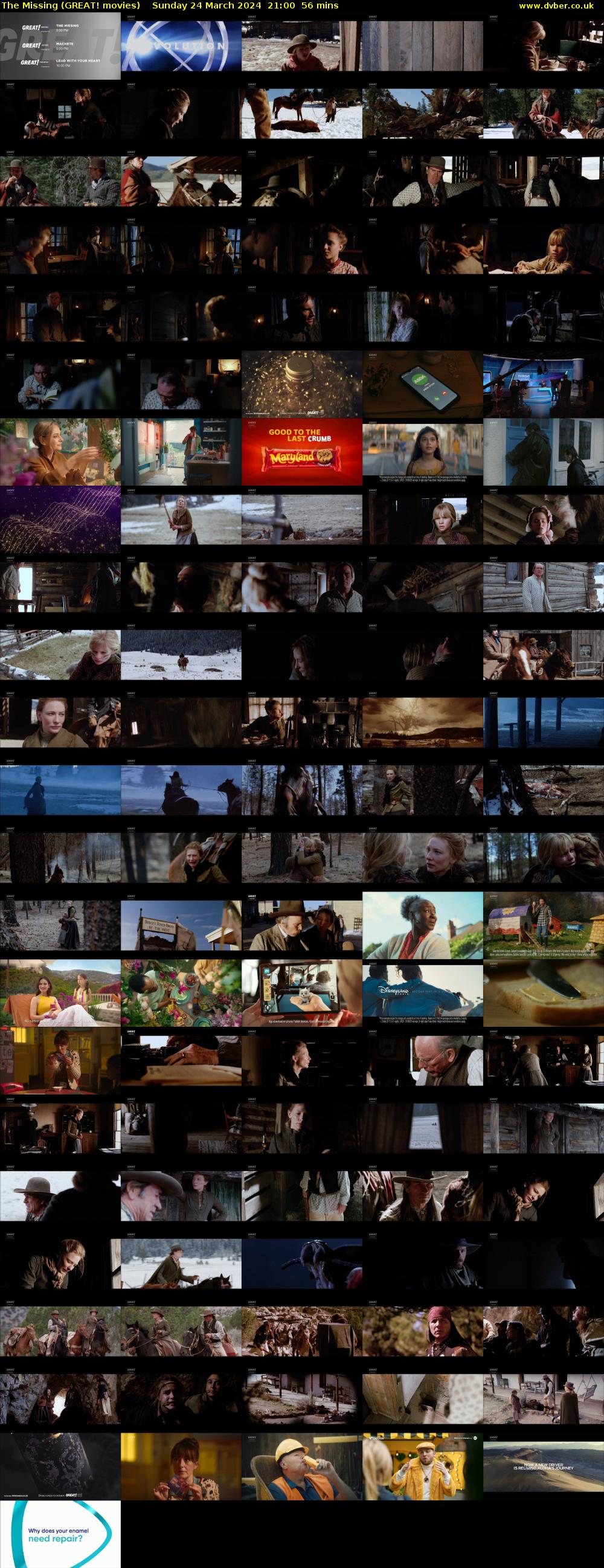 The Missing (GREAT! movies) Sunday 24 March 2024 21:00 - 21:56
