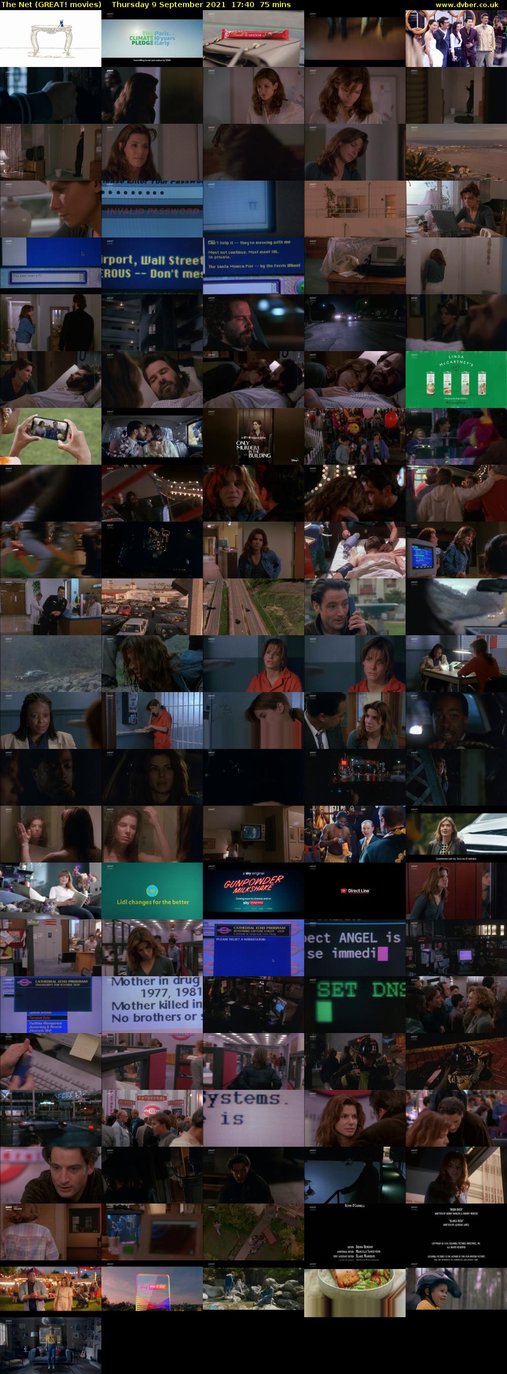 The Net (GREAT! movies) Thursday 9 September 2021 17:40 - 18:55