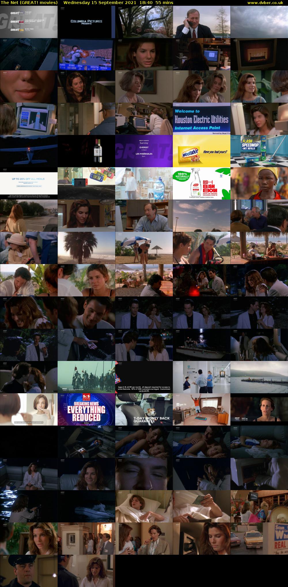 The Net (GREAT! movies) Wednesday 15 September 2021 18:40 - 19:35