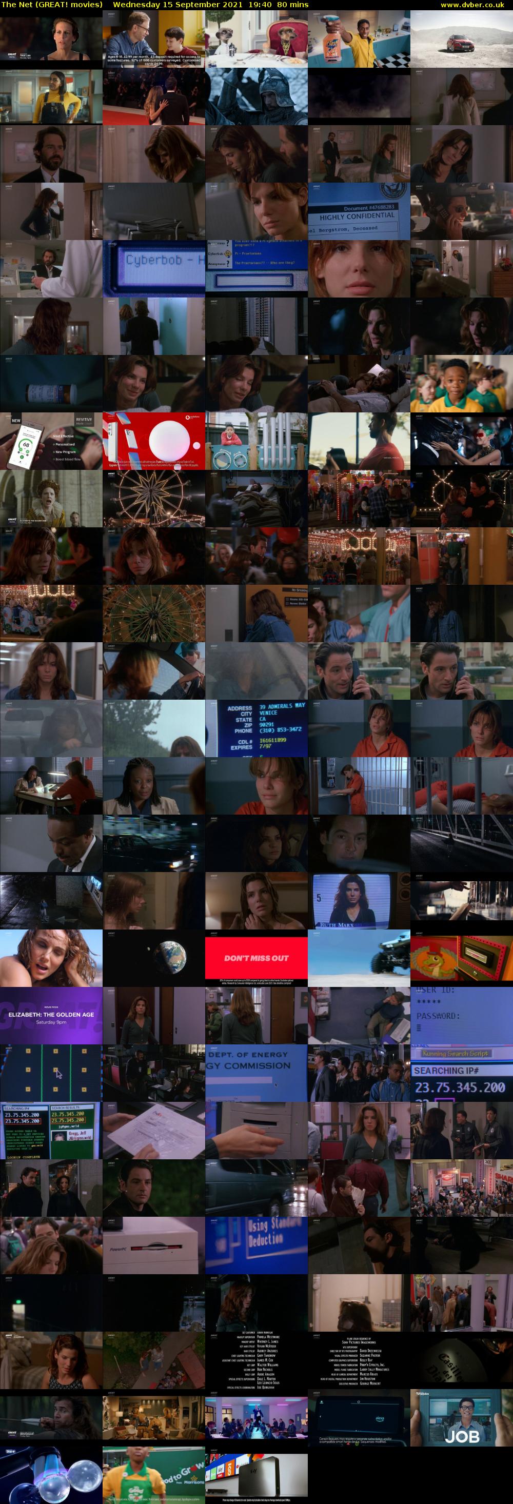 The Net (GREAT! movies) Wednesday 15 September 2021 19:40 - 21:00