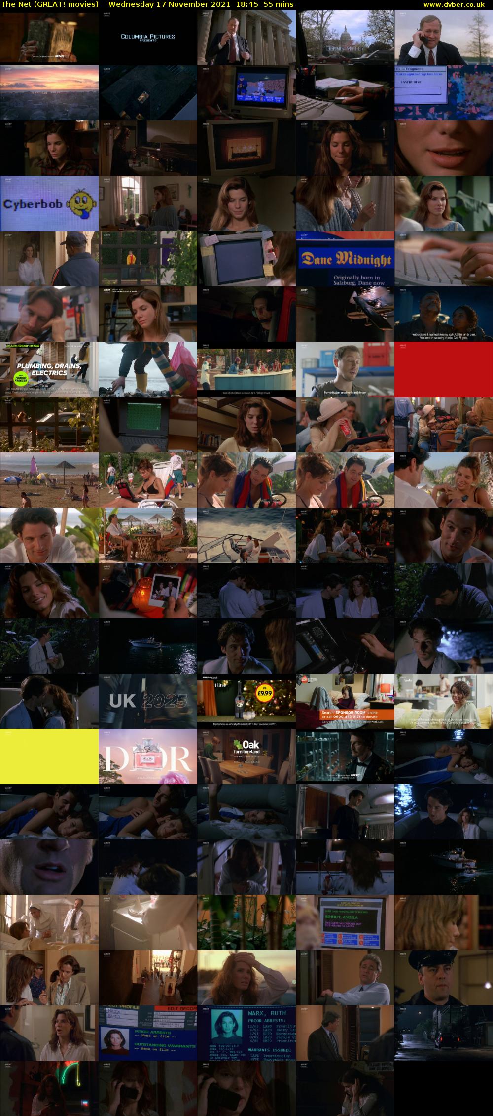 The Net (GREAT! movies) Wednesday 17 November 2021 18:45 - 19:40