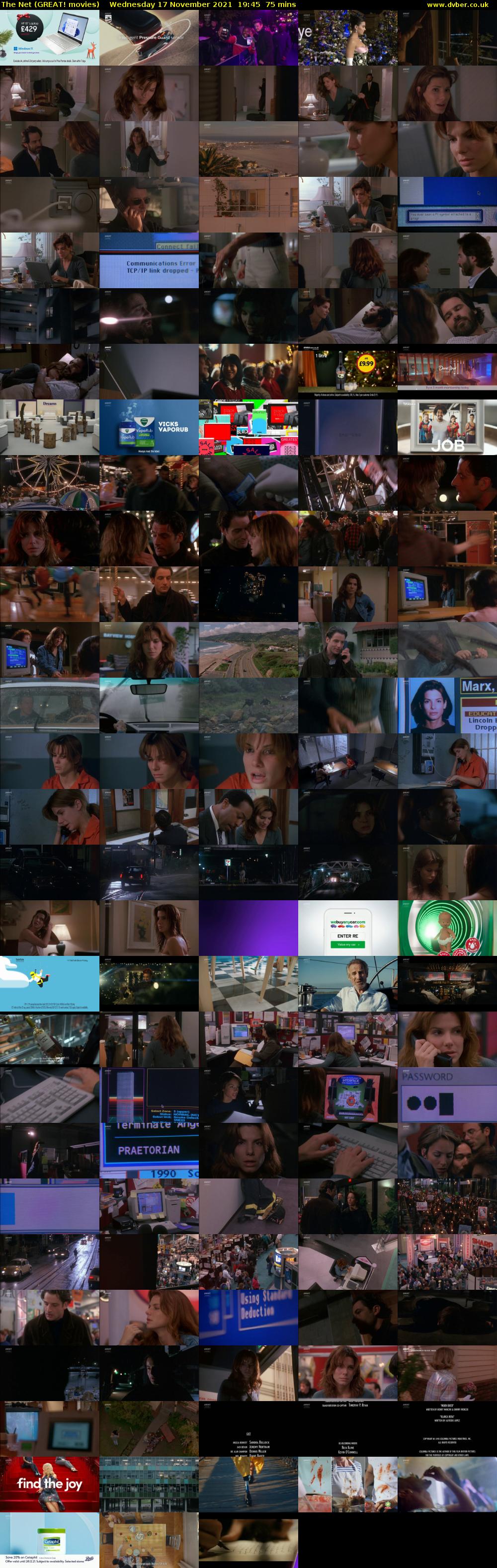 The Net (GREAT! movies) Wednesday 17 November 2021 19:45 - 21:00