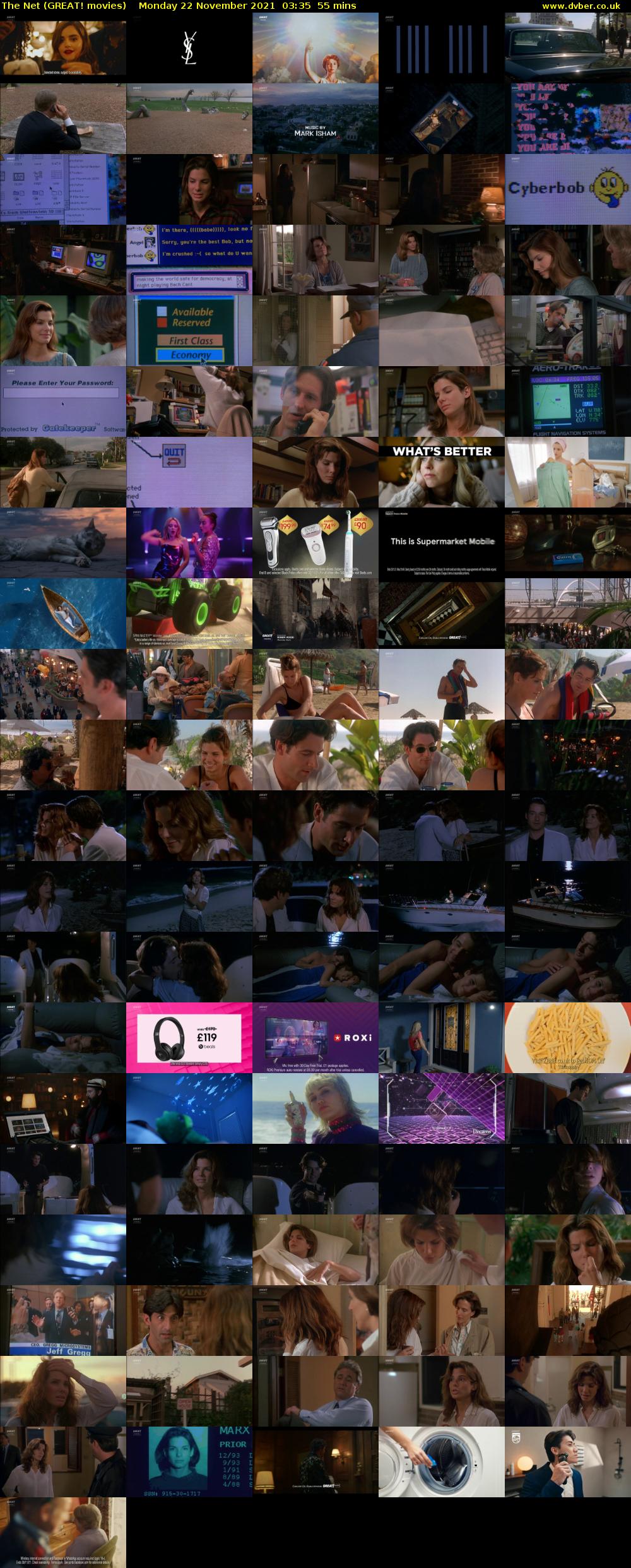 The Net (GREAT! movies) Monday 22 November 2021 03:35 - 04:30