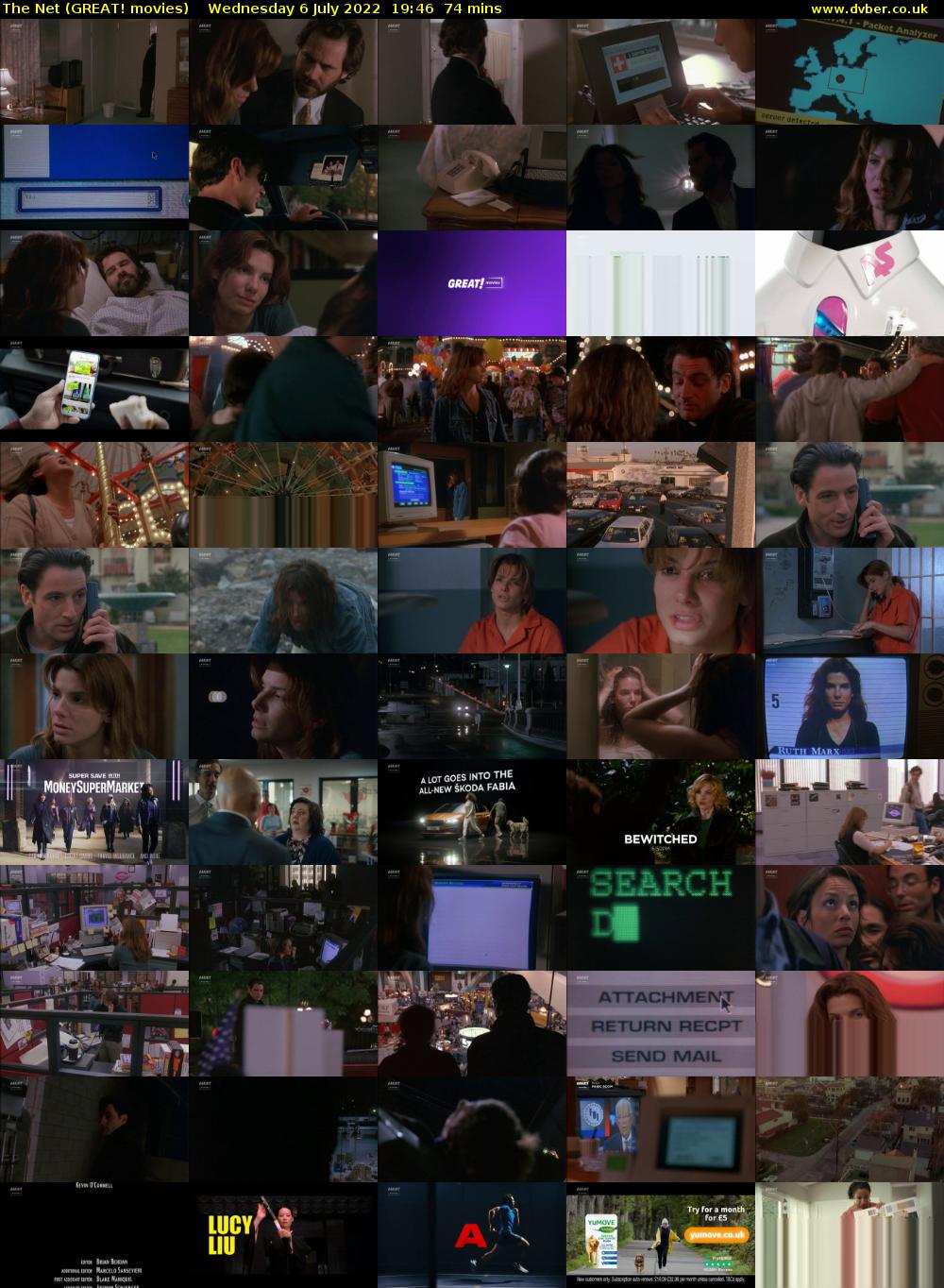 The Net (GREAT! movies) Wednesday 6 July 2022 19:46 - 21:00