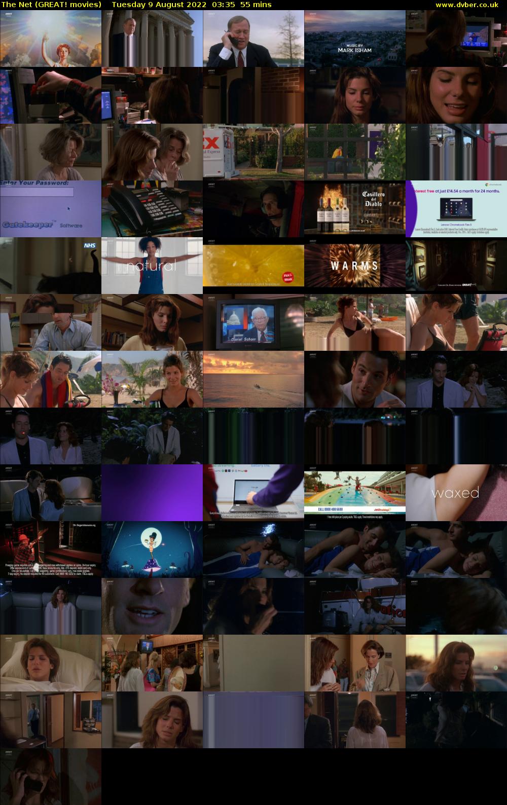 The Net (GREAT! movies) Tuesday 9 August 2022 03:35 - 04:30