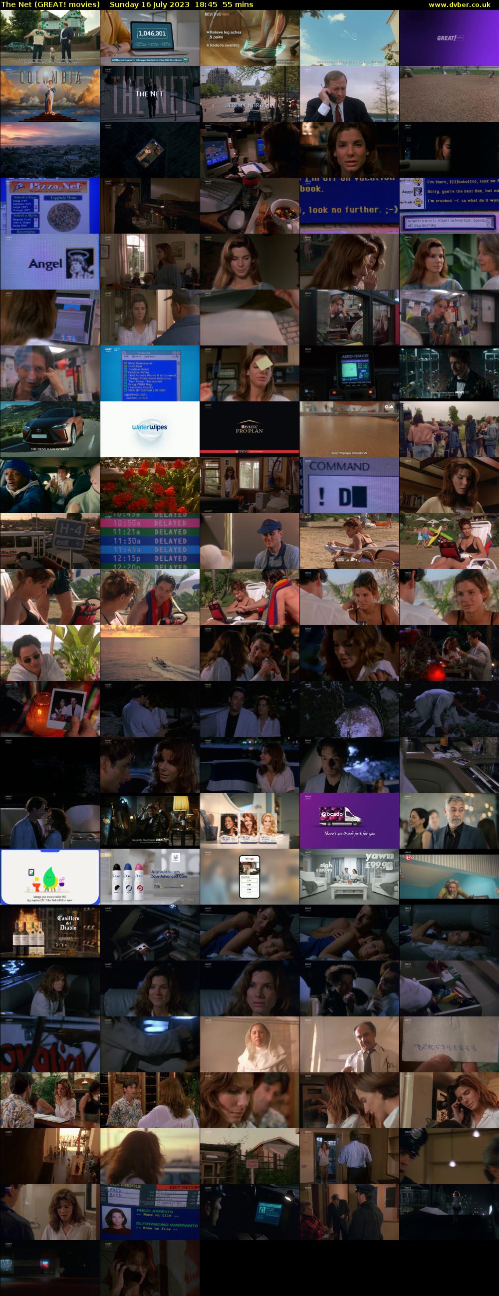 The Net (GREAT! movies) Sunday 16 July 2023 18:45 - 19:40