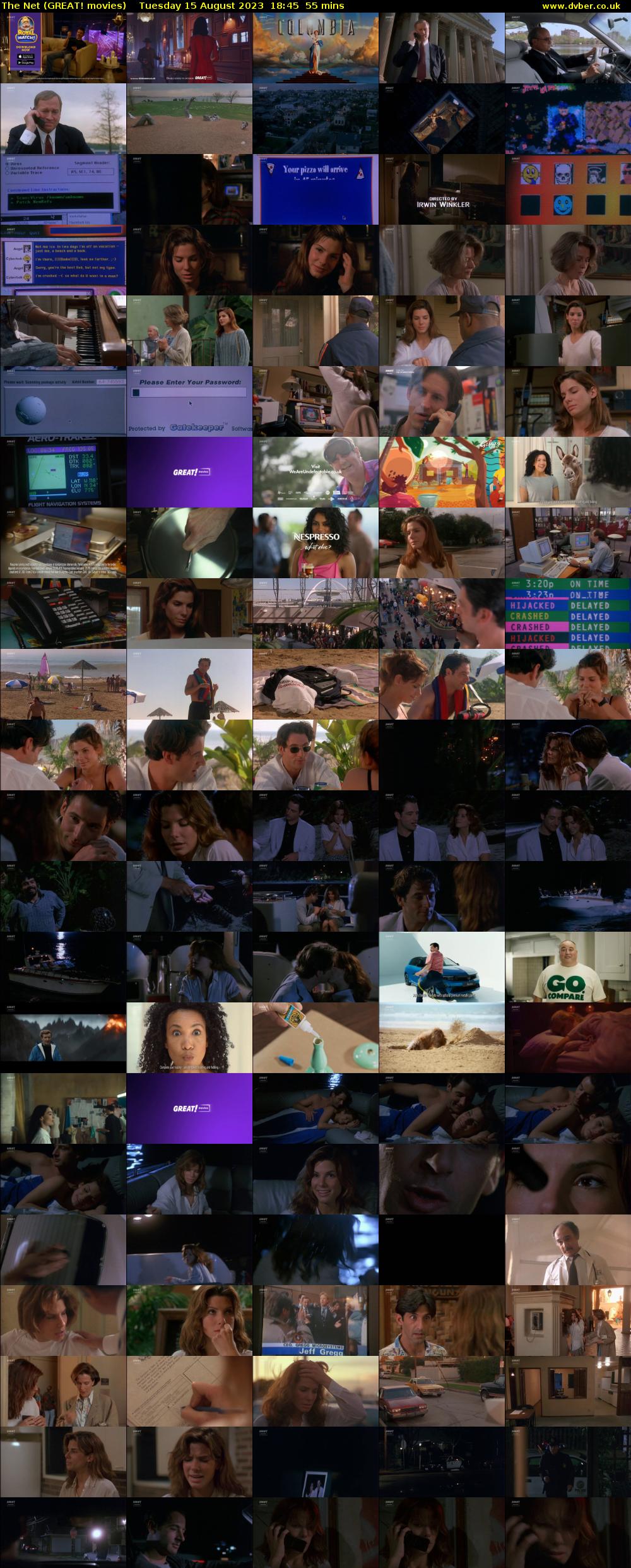 The Net (GREAT! movies) Tuesday 15 August 2023 18:45 - 19:40