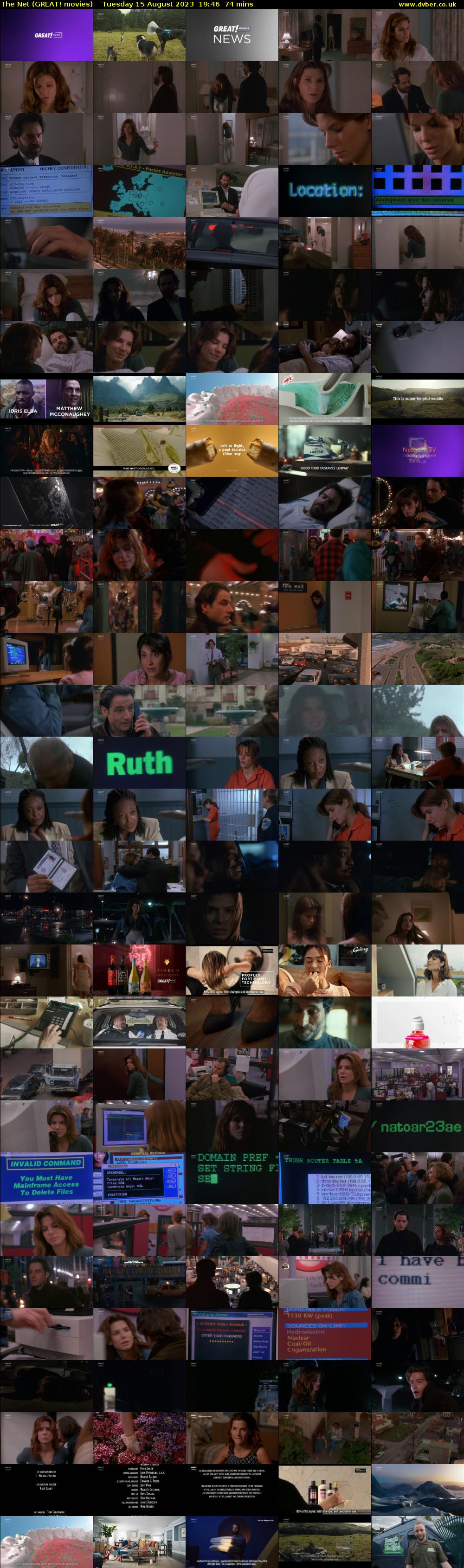 The Net (GREAT! movies) Tuesday 15 August 2023 19:46 - 21:00