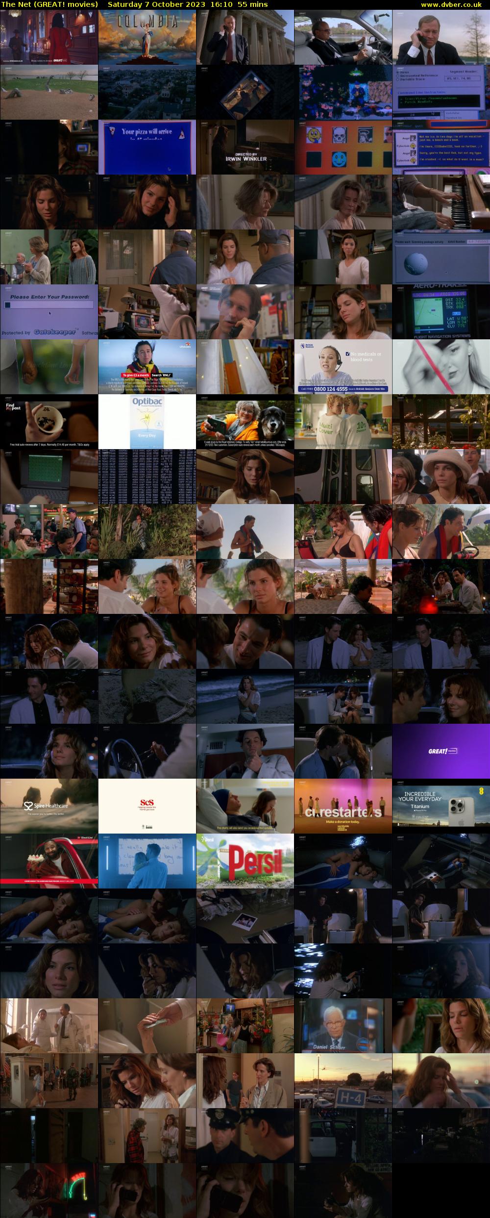 The Net (GREAT! movies) Saturday 7 October 2023 16:10 - 17:05
